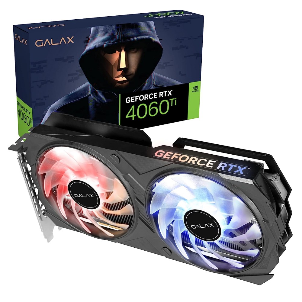 GALAX GeForce RTX 4060 TI EX (1-Click OC) 8GB GDDR6 Graphics Card